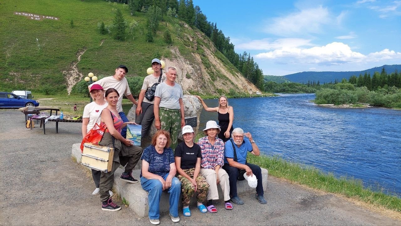 Краевой пленэр в живописном уголке Манского района.